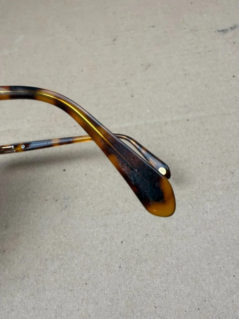 Linda Evans 385 Matte Brown/Gold Eyeglasses Frame Only 54-19 140